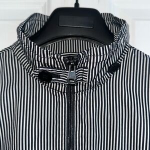 Theory Hewitt Gallant Stripe Lightweight Precision Bomber Jacket: Size Large